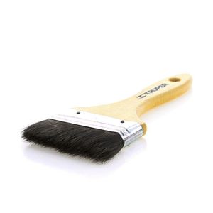 Brocha Plana con Cerdas Oscuras