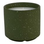 Vela Decorativa con Base de Cerámica Verde