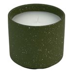 Vela Decorativa con Base de Cerámica Verde