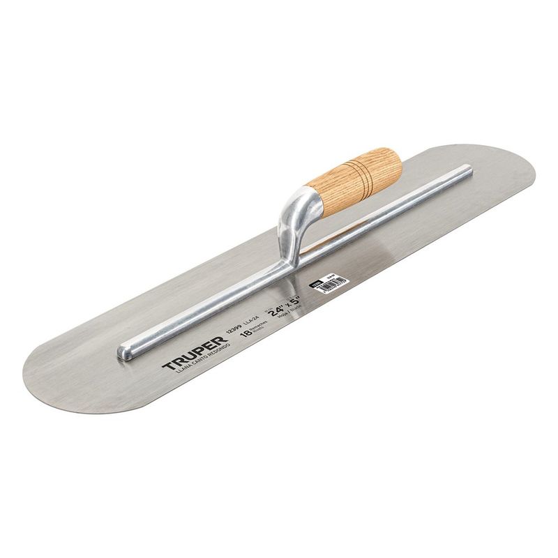 Llana Canto Redondo 24x5 Plg con Mango de Madera