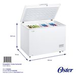 Congelador Blanco Horizontal de 13 Pie³