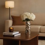 Florero Plateado 18x18x49 Cm