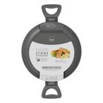 Cacerola Baja 28 cm Stone Antiadherente Full Inducción Color Gris