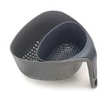 Set de Coladores Apilables con Mango Vertical Color Gris