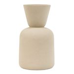 Florero Grande Blanco Ivory de Vidrio