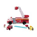 Camión de Bomberos con Cañón de Agua