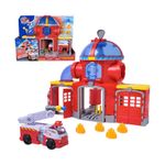 Set Estación de Bomberos con Vehículo