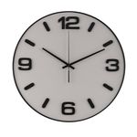 Reloj de Pared Moderno con Marco Negro