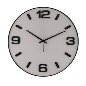 Reloj de Pared Moderno con Marco Negro