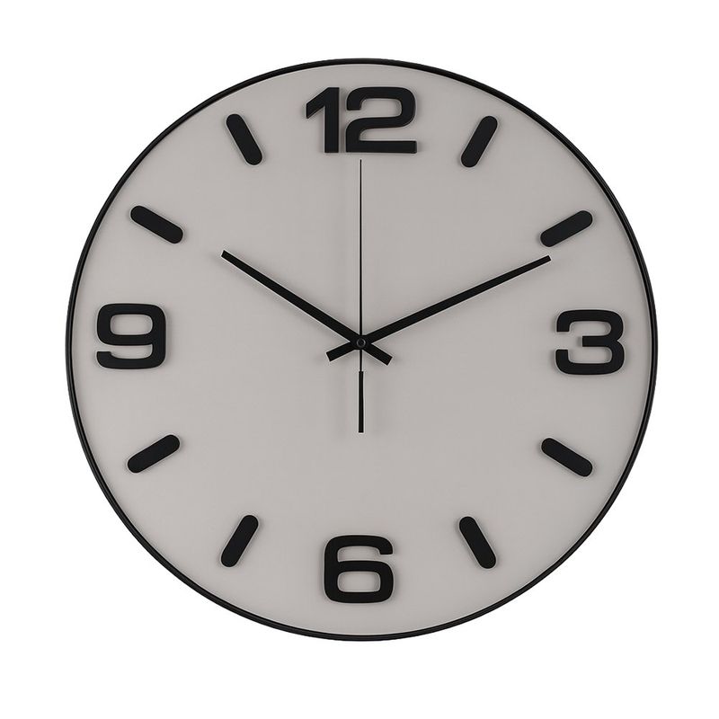 Reloj de Pared Moderno con Marco Negro