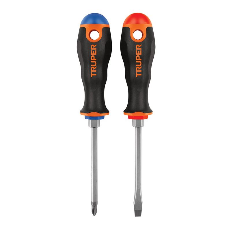 Set de 2 Desarmadores 1/4x4 Plgcon Mango Comfort Grip