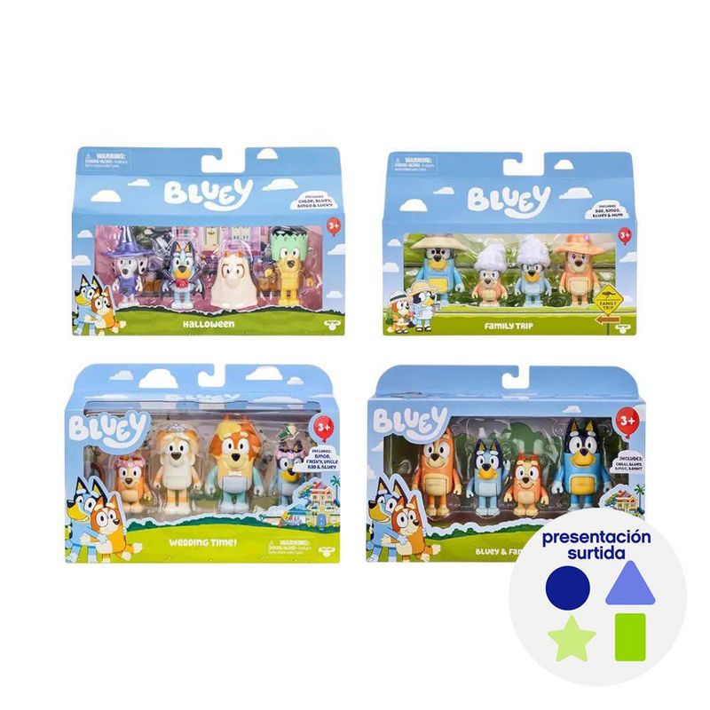Set de Figuras Bluey con Diseños Surtidos