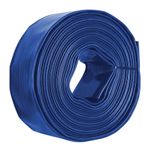 Rollo de Manguera Plana de 3" x 100 M Azul