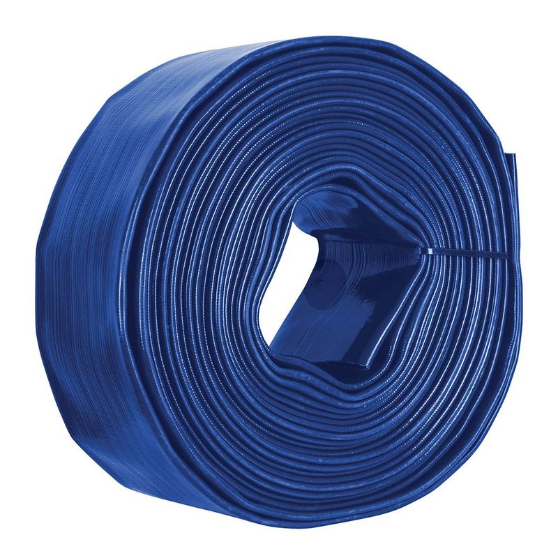 Rollo de Manguera Plana de 3" x 100 M Azul