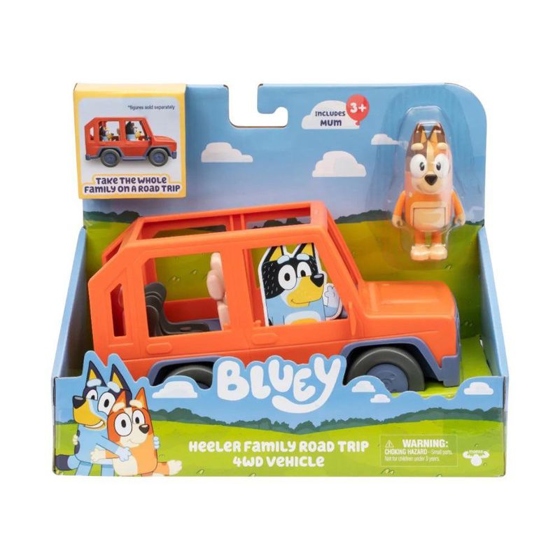 Vehículo 4x4 Bluey Viaje en Familia con Figura