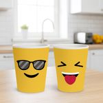 Vaso 12 Oz Carita con Lentes