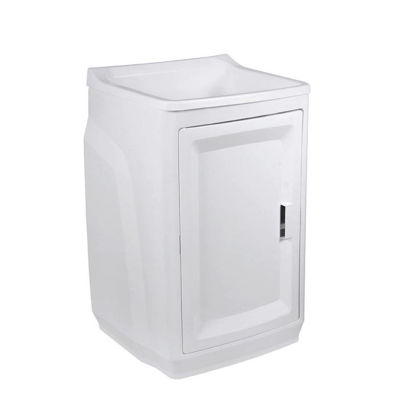 Mueble de Baño Plástico Blanco con Lavamanos 51 x 43 Cm
