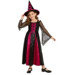 Disfraz Infantil de Bruja con Sombrero Talla S