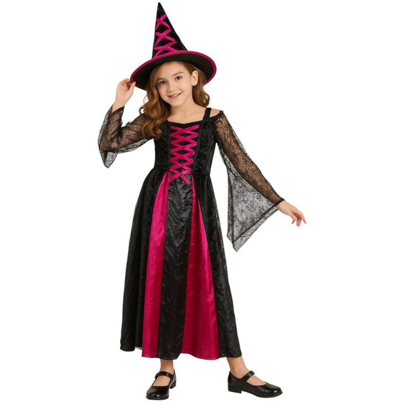 Disfraz Infantil de Bruja con Sombrero Talla L