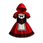 Disfraz Infantil de Caperucita Roja con Capucha Talla S