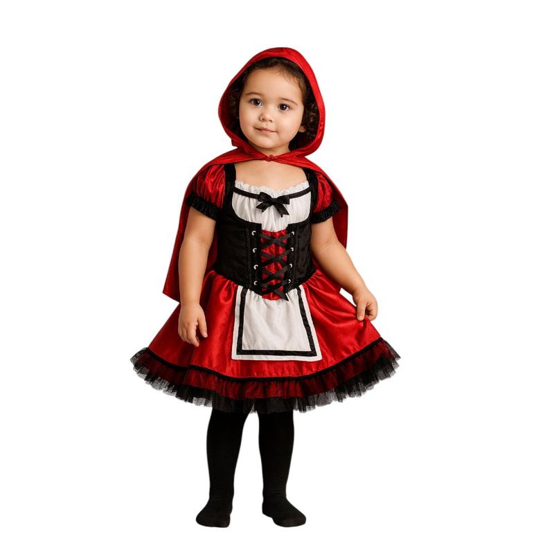Disfraz Infantil de Caperucita Roja con Capucha Talla S