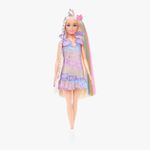 Barbie con Accesorios de Moda y Cabello Multicolor