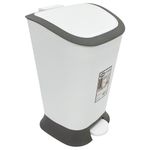 Basurero con Pedal Blanco 6.5 L