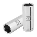 Dado Largo con 6 Puntas Cuadro de 23 Mm y 1/2 Plg