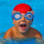 Lentes de Natación Infantiles con Diseño Tiburón Azul