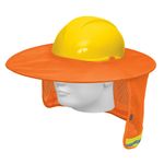 Protector Solar Plegable para Casco Naranja