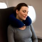 Cojín Azul De Cuello Memory Foam