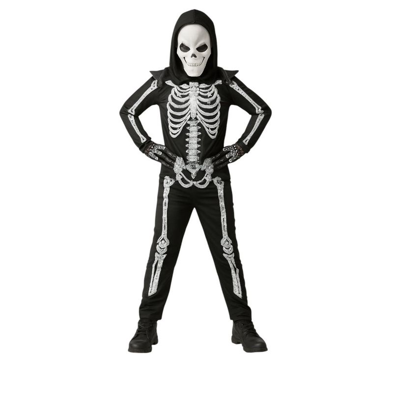 Disfraz de Esqueleto Infantil con Máscara Talla L