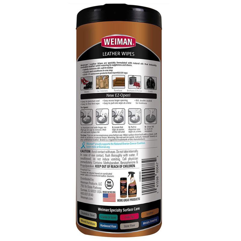 Toallas Limpiadoras para Cuero