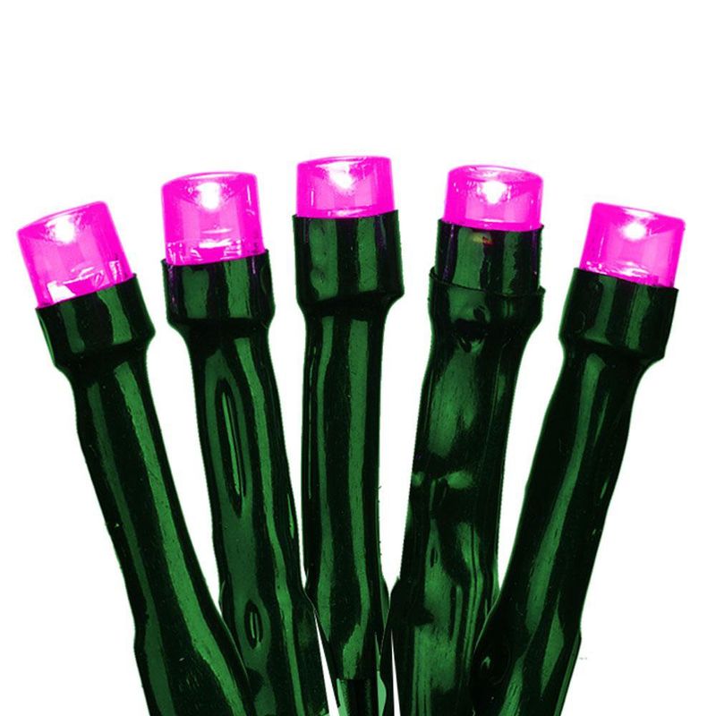 Serie LED Fucsia Neón de 100 Luces y 8 Funciones