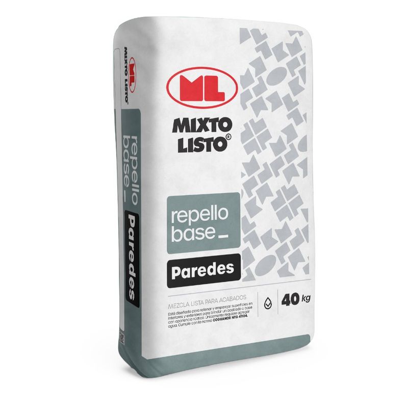 Repello Base para Paredes Mixto Listo 40 kg
