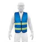 Chaleco de Seguridad Azul de Alta Visibilidad