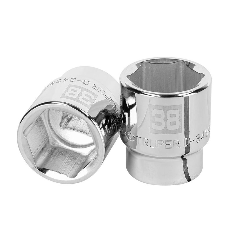 Dado de 38 Mm Hexagonal de Cuadro con Raíz de 3/4 Plg
