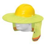 Protector Solar para Casco Plegable Verde con Reflejante