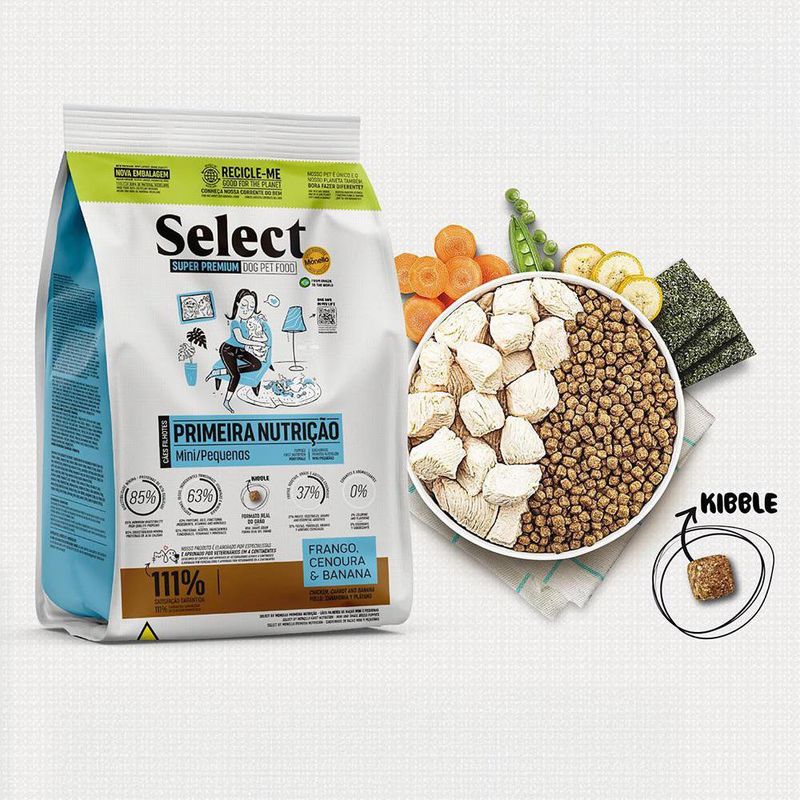 Concentrado Select Cachorro Razas Mini y Pequeña con Pollo Zanahoria y Plátano 2 Kg