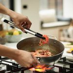 Set de Pinzas de Silicona y Acero Inoxidable