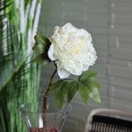 Peonía Artificial Blanca