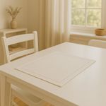 Set de 4 Individuales Color Crema