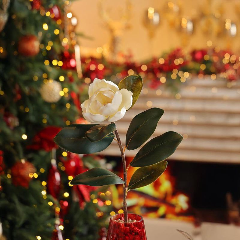 Magnolia Blanca para Arreglo Decorativo