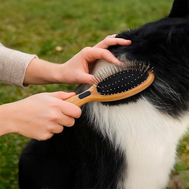 Cepillo Combinado con Cerdas y Pines para Mascotas