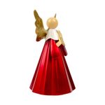 Ángel Decorativo con Manto Rojo y Lira