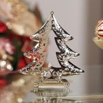 Portavelas Árbol Dorado Decorativo