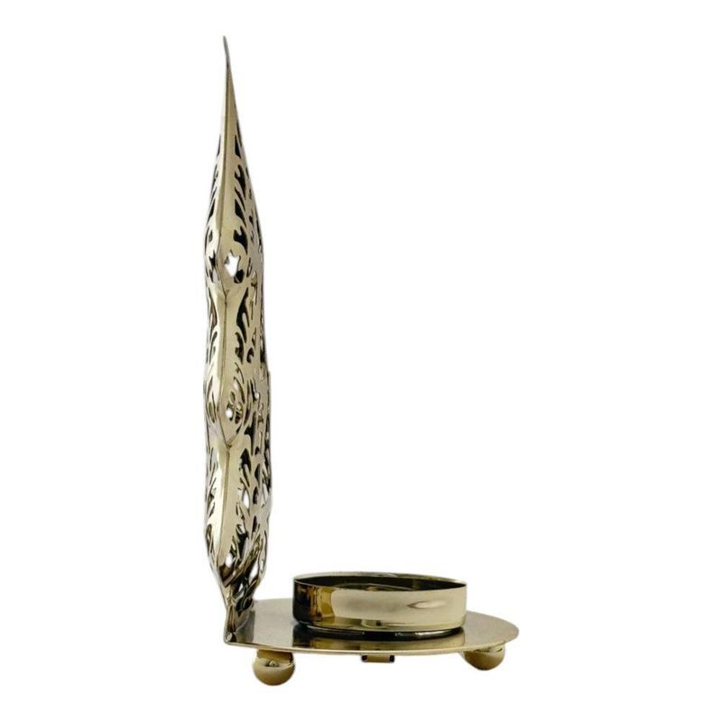 Portavelas Árbol Dorado Decorativo