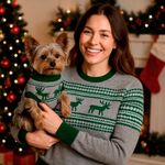 Suéter Tejido de Reno para Perro Xxs