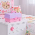 Caja Infantil Multiusos Rosado y Morado