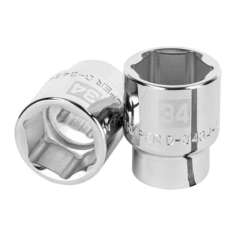 Dado de 34 Mm Hexagonal Raíz de 3/4 Plg